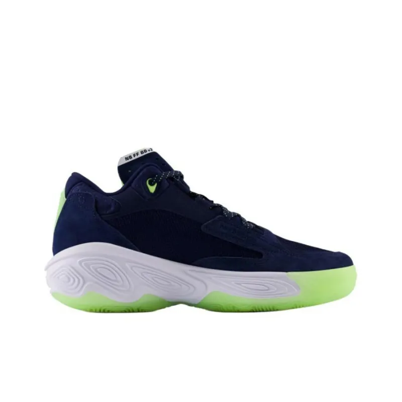 New Balance Fresh Foam Bb V2 Navy Bleached Lime Glow-1