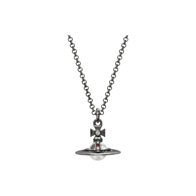 Vivienne Westwood Brass Necklaces Women's Black-0