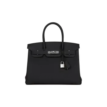 HERMES Birkin Togo Leather With Swift Leather Accents 3-in-1 Birkin Bag Handbags Women's Tweed/sailor Blue