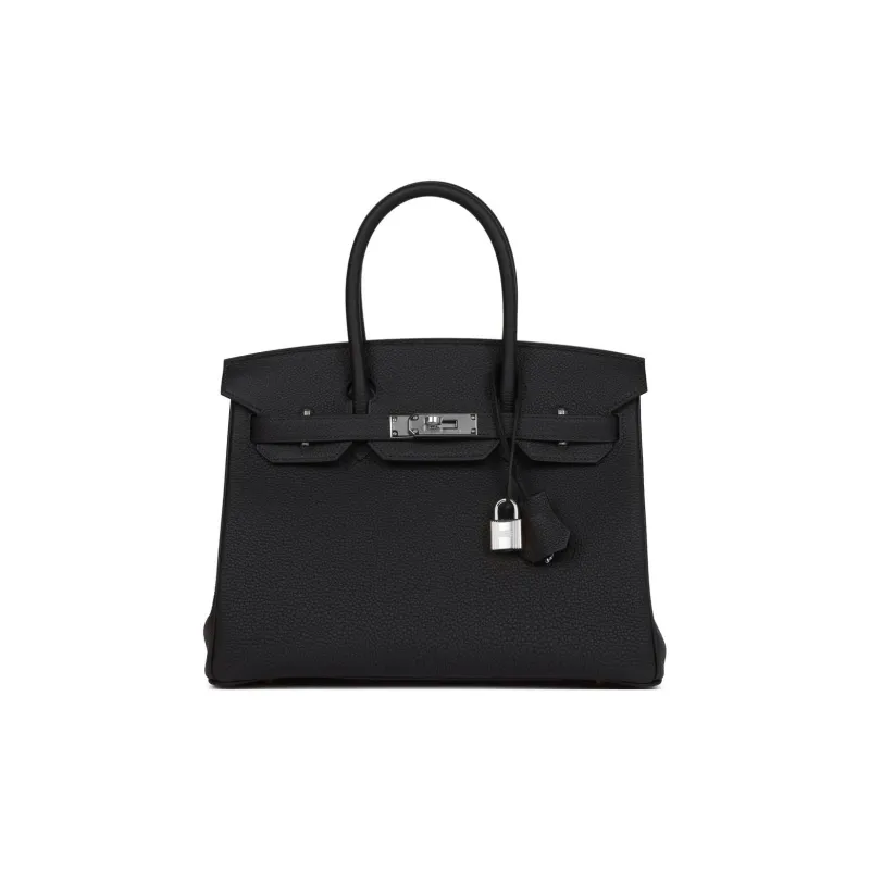 HERMES Birkin Togo Leather With Swift Leather Accents 3-in-1 Birkin Bag Handbags Women's Tweed/sailor Blue-0