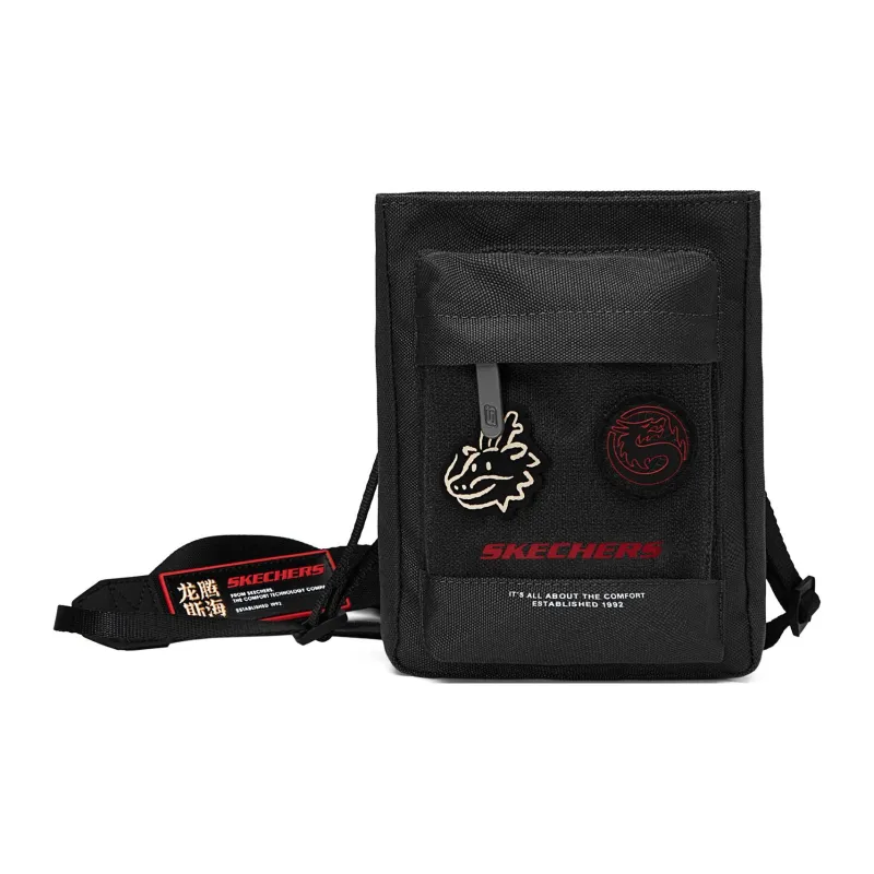 Skechers Fabric Shoulder Bag Crossbody Bag Regular Unisex Carbon Black-0