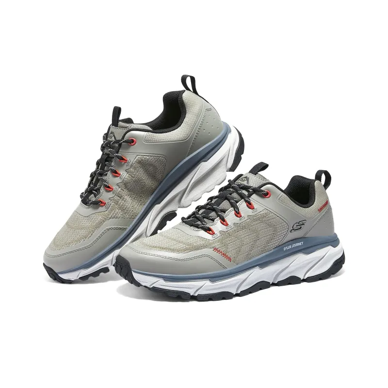 Skechers OUTDOOR Cushioning Wear Resistant Low Top Casual Shoes Men's Gray-3