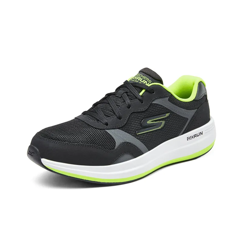 Skechers Go Run Pulse Cushioning Wear Resistant Low Top Running Shoes Men's Black-2