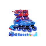 Super Spider-Man+Upgraded Helmet Protective Gear+Roller Skate Bags