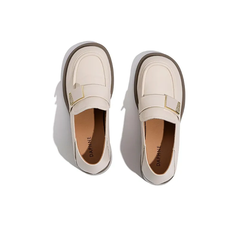 DAPHNE Loafers Women's Black/Beige-9