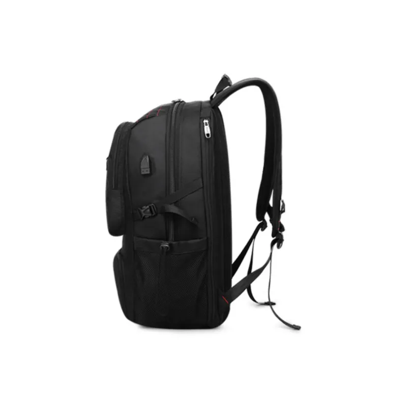 MingLu Oxford Backpack Luggage Backpack Regular Unisex Black-3