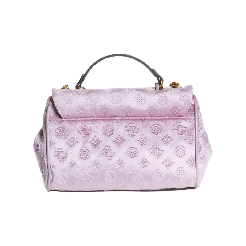 GUESS Velvet Handbag Shoulder Bag Crossbody Bag Regular Women's Light Pink-2