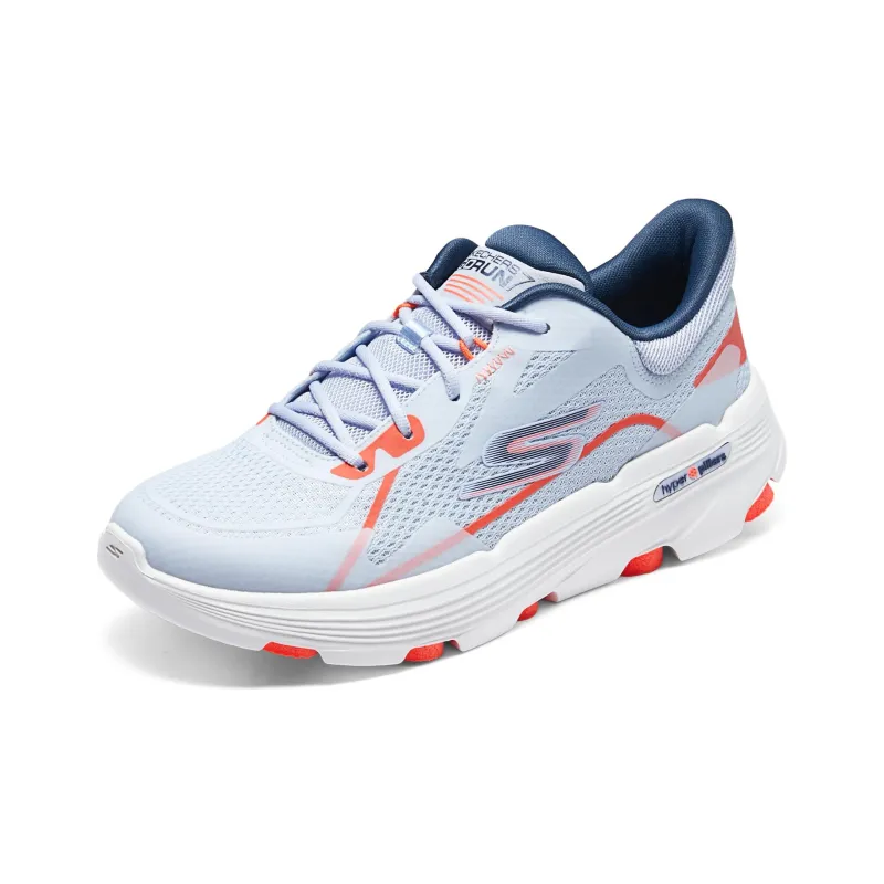 Skechers Cushioning Wear Resistant Low Top Casual Running Shoes Women's Blue Orange-2