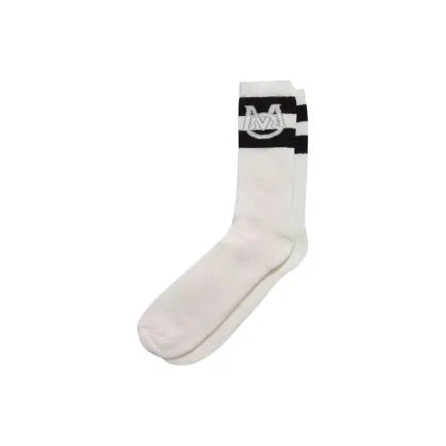 Moncler Mid-Calf Socks Men's 1 Pack White
