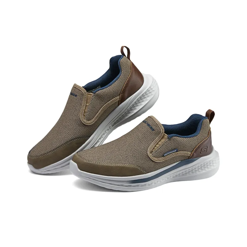 Skechers Coverage Low Top Casual Shoes Men's Taupe-3