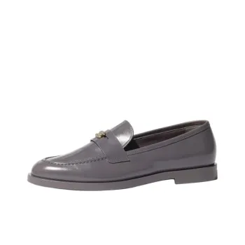 CHANEL Loafers 2cm Women's Gray