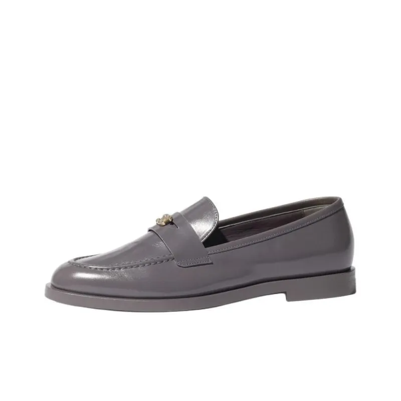 CHANEL Loafers 2cm Women's Gray-0