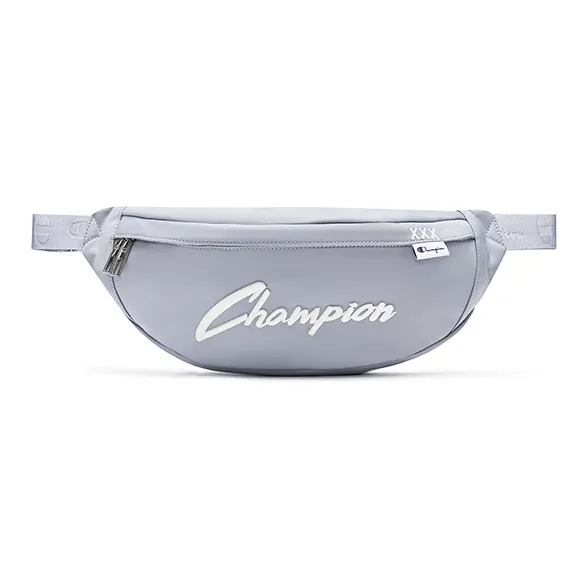 Champion Fabric Fanny Pack Small Size Unisex Blue/Ecru/Gray-11