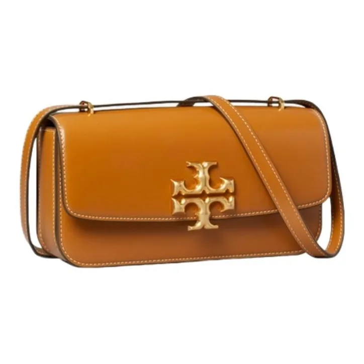 TORY BURCH Eleanor Small E/W Convertible Shoulder Bag Whiskey-1