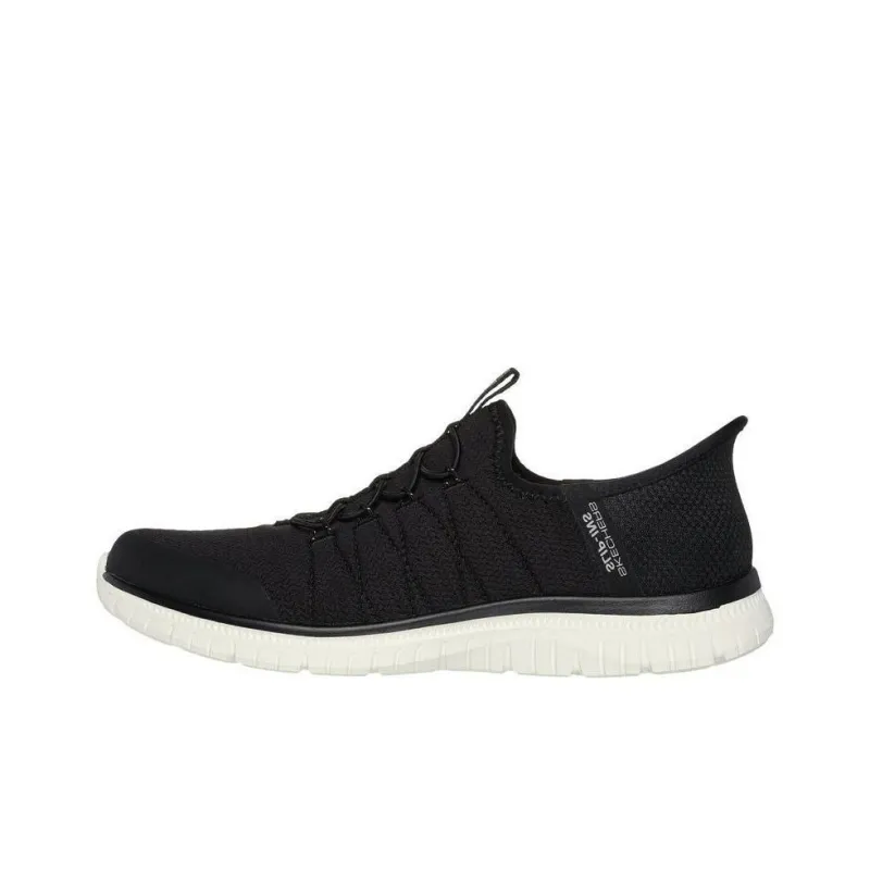 Skechers Slip Ins Virtue Glow Cushioning, Wear Resistant Low Top Casual Shoes Women's Black-0