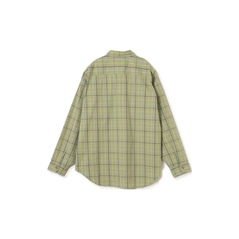 Beams Shirts Men Lime-1