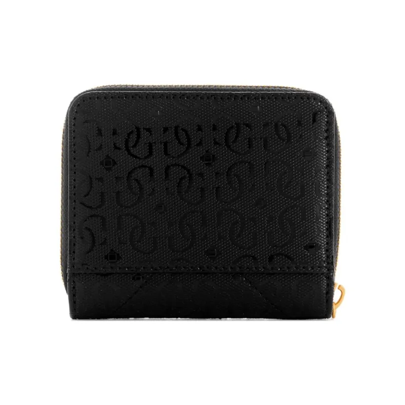 GUESS Artificial Leather Wallet Small Size Women's Black-1