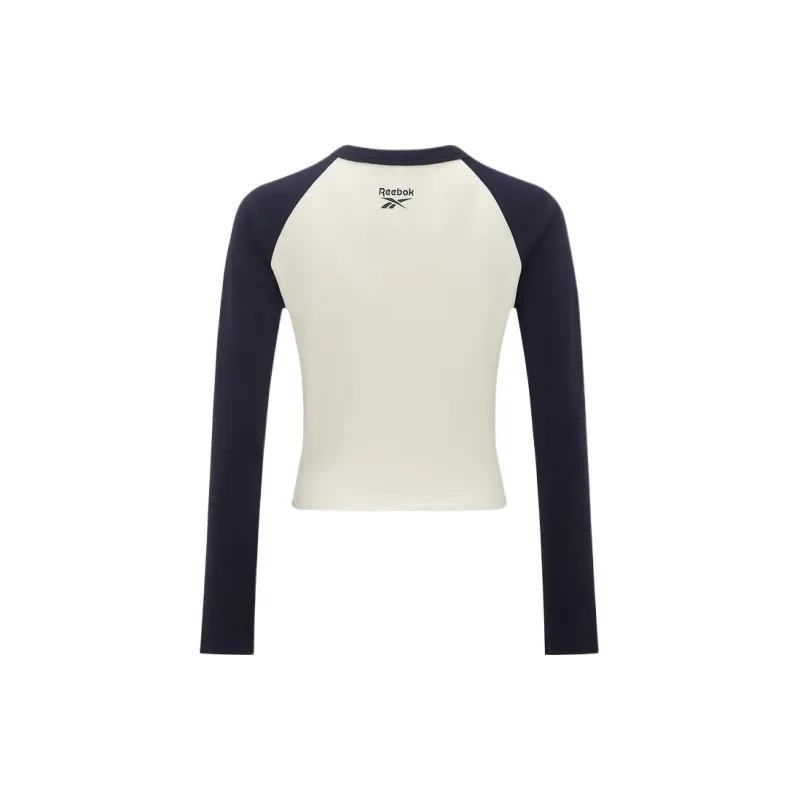 Reebok Raglan Sleeve T Shirt Women's Navy Blue-1