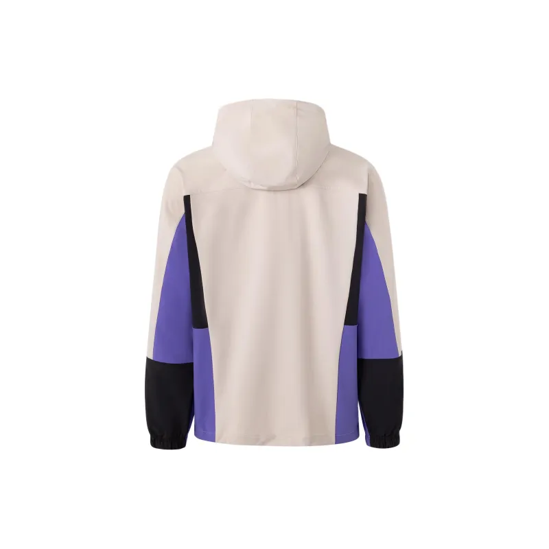 Adidas Originals Colorblock Anorak Jackets Coats Men's Earth Brown-1