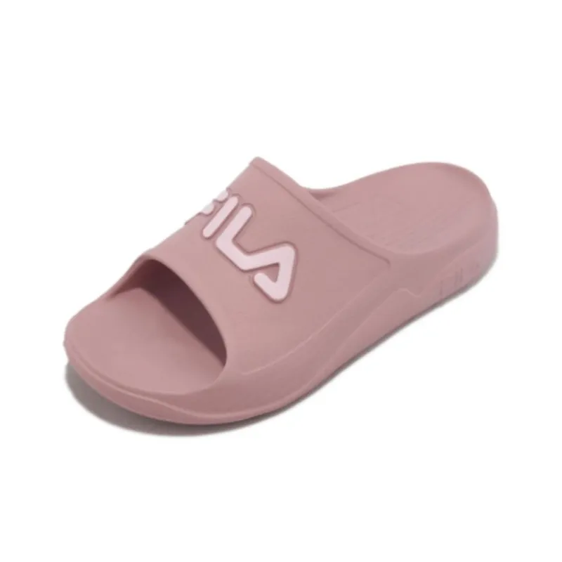 FILA Rubber Sole Slip-Resistant Slide Slippers Unisex Pink-2