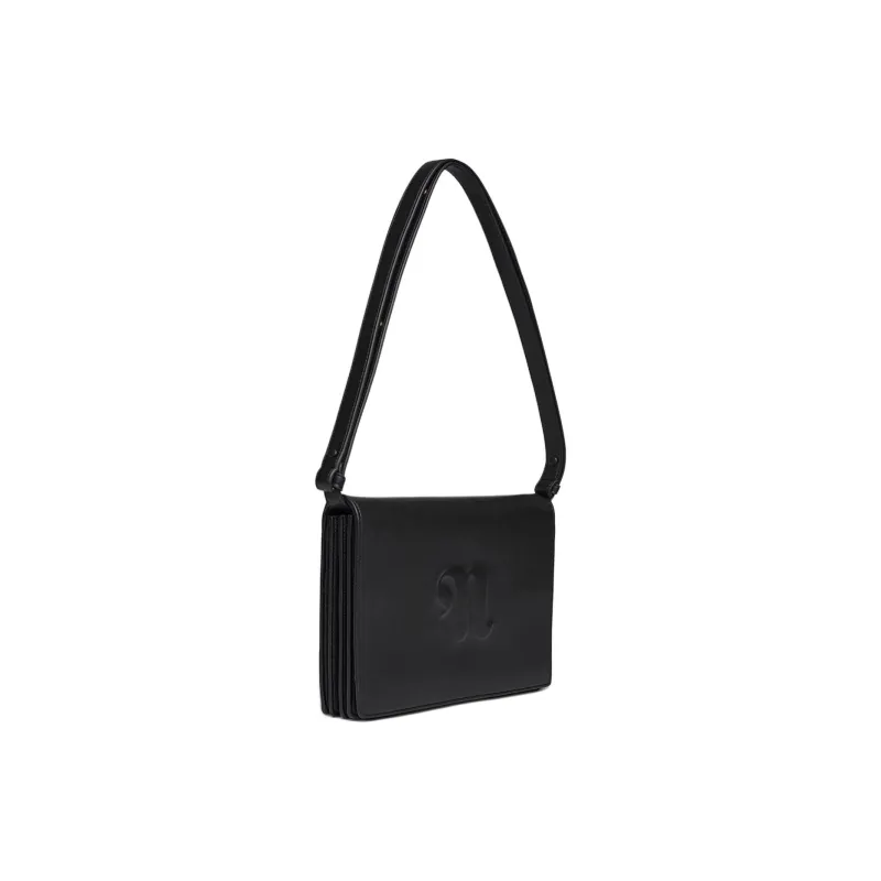 NANUSHKA Polyurethane And Polyester Blend Portable Crossbody Bag Shoulder Bag Large Size Women's Black-1