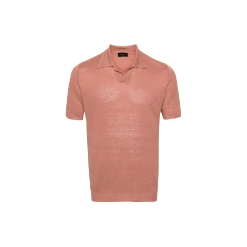 ROBERTO COLLINA Split-neck Piqué Polo Shirt