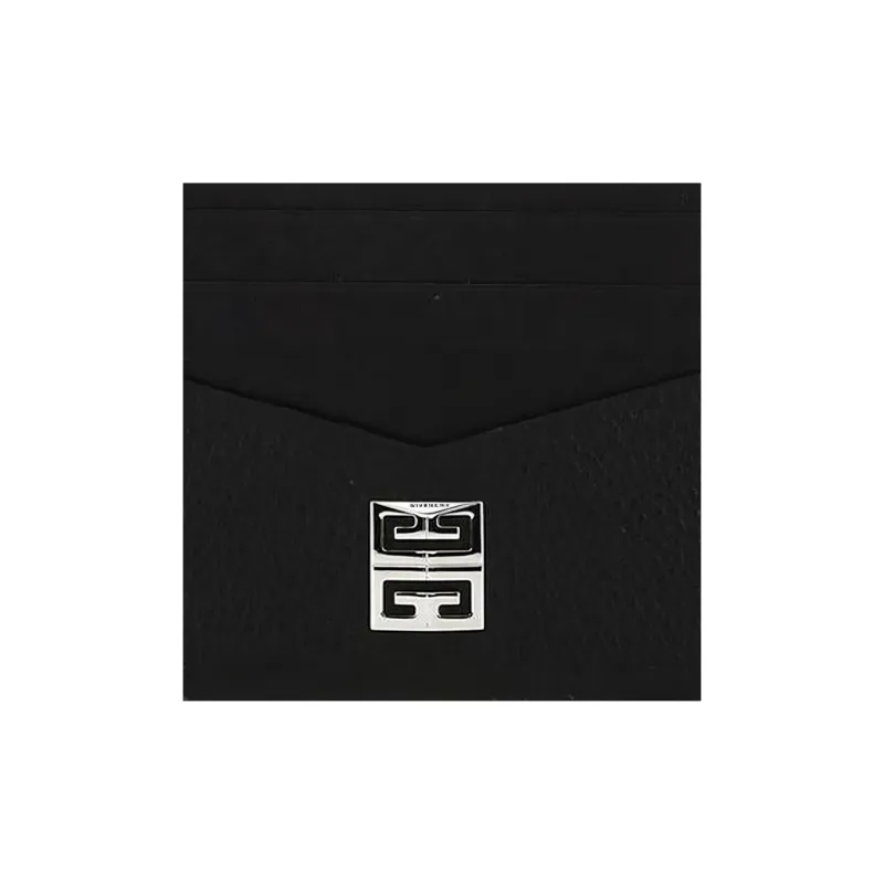 GIVENCHY Calfskin Card Holder, Wallet Men's Black-5