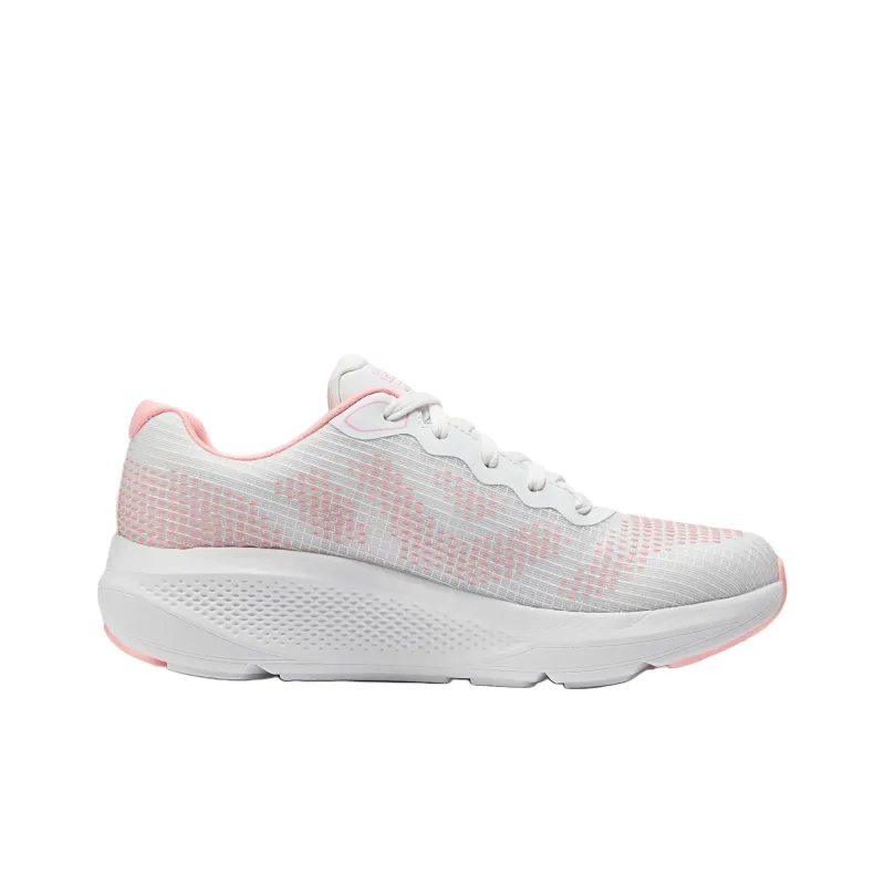 Skechers Cushioning Abrasion Resistant Lightweight Low Top Running Shoes Women's White Pink-1