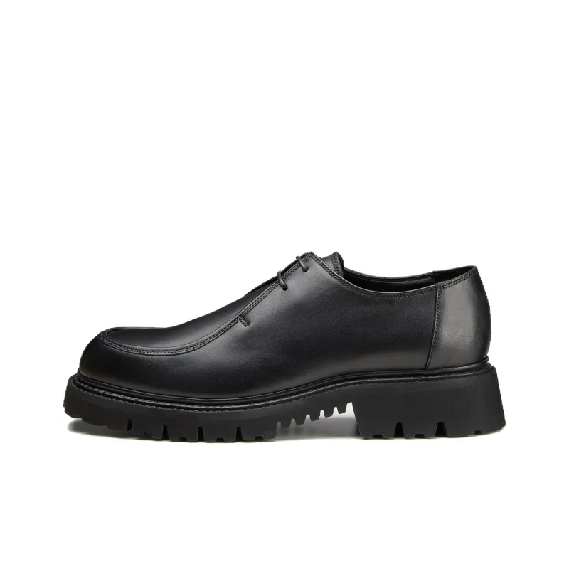 DOUCAL'S X Neil Barrett Leather Derby Shoes-0
