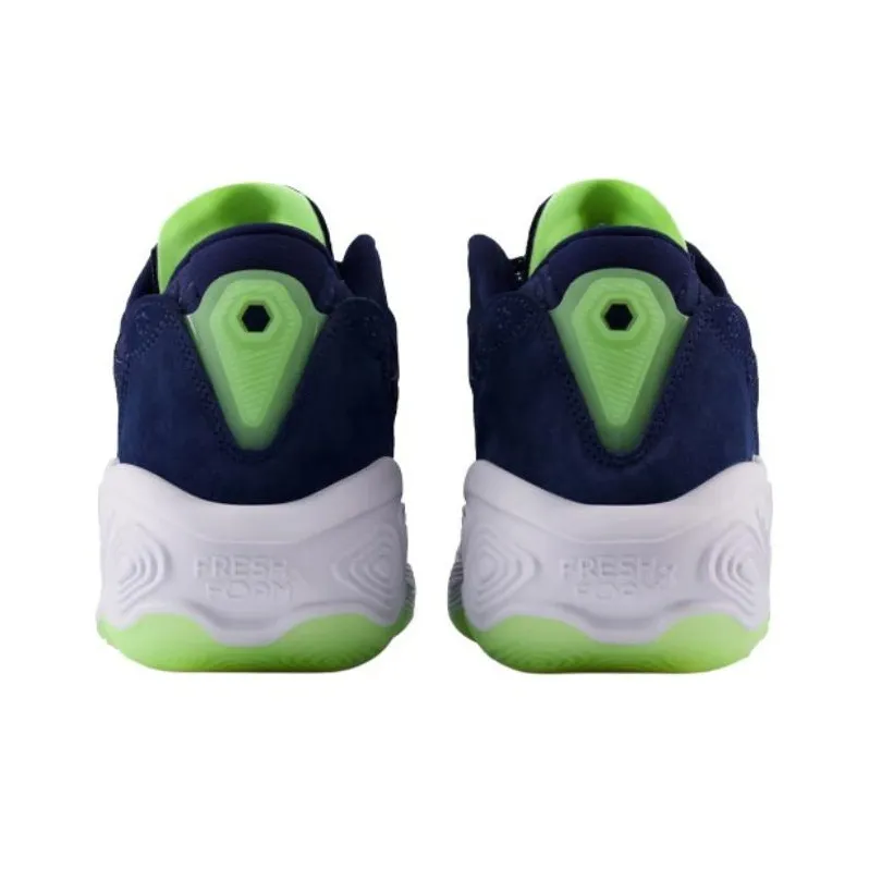 New Balance Fresh Foam Bb V2 Navy Bleached Lime Glow-2