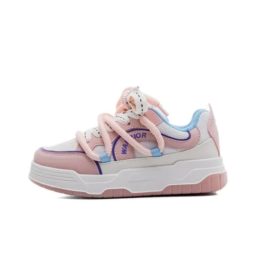 Warrior Warrior Wear resistant And Lightweight Low Top Skateboard Shoes Women's White Pink