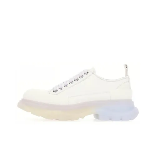 Alexander McQueen Tread Slick Low Lace Up Shoes 'White Multi' Women's