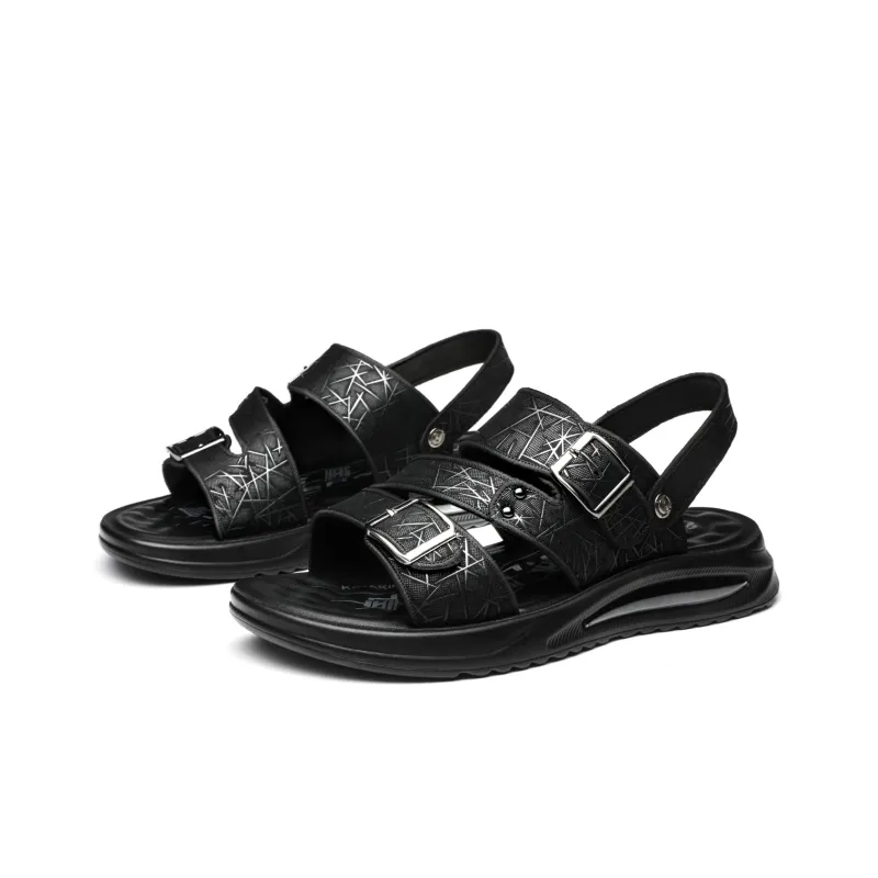 FAPAI Beach Sandals Men's Black-2