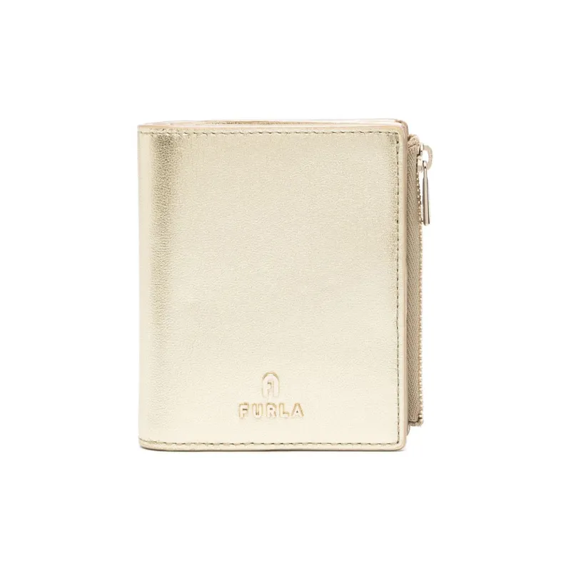 Furla Soft Calfskin Wallet Trumpets Women's Gold-0
