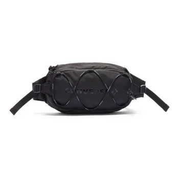 Converse Polyester Shoulder Bag, Crossbody Bag, Sling Bag, Fanny Pack Regular Unisex Black