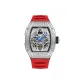 HBR989.2-White Case Red Strap