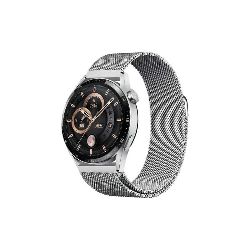 ZHISHENG Huawei Compatibility Watch Band 22MM Interface Width Stainless Steel Material-0