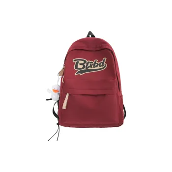NIGEER Nylon Backpack Regular Unisex Black/Gray/Red/Ecru