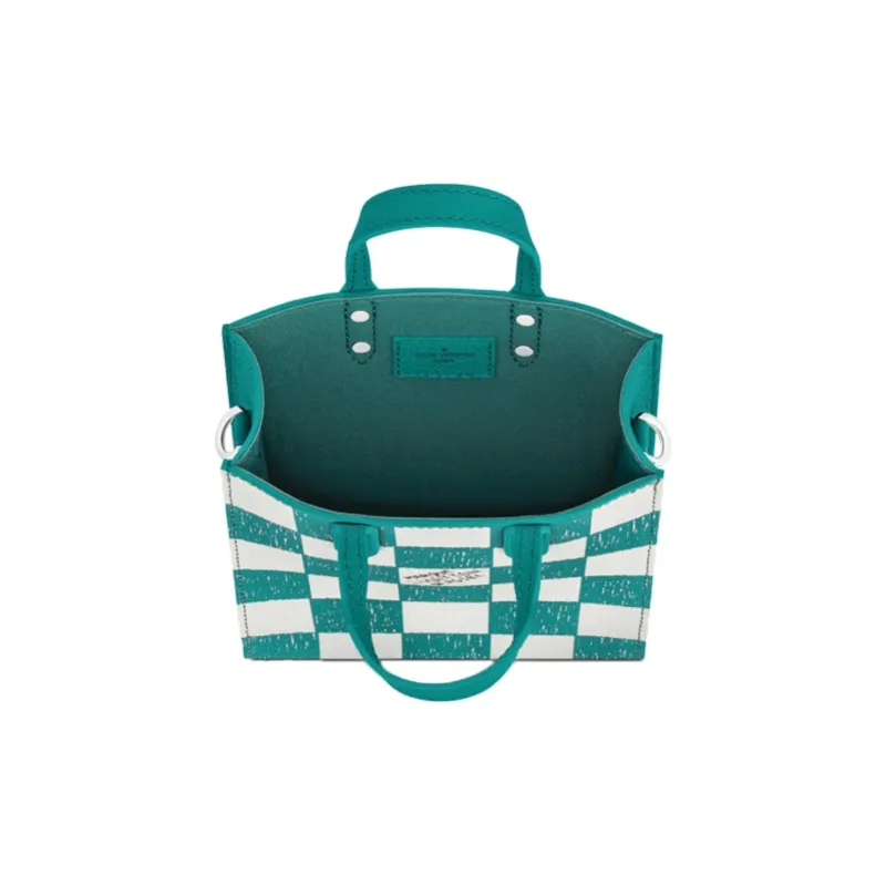 LOUIS VUITTON Sac Plat Xs Graphite Teal Blue-3