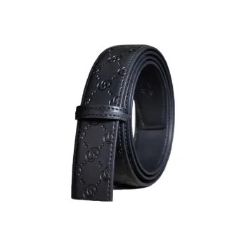 AUGTARLION Pure Strap With No Buckle Head Top Grain Cow Leather Leather Belts Men's 3.5CM