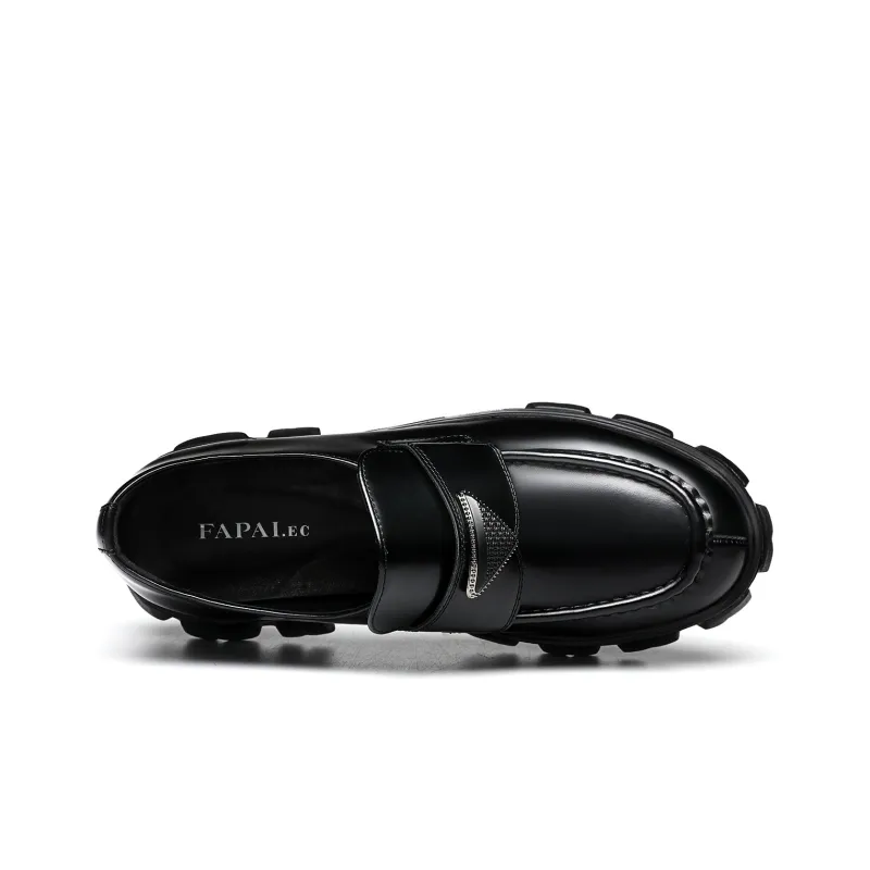 FAPAI Loafers Men Black-2