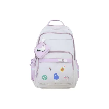 NIGEER Nylon Backpack Regular Black/Purple/Blue/Coffee