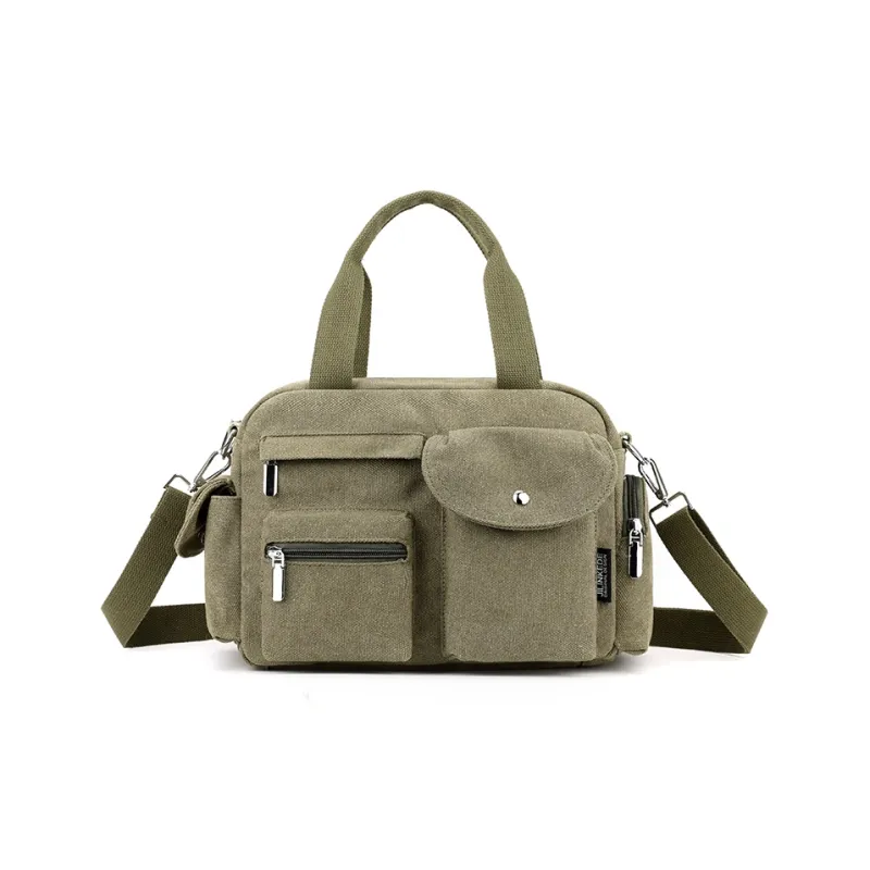 NIGEER Nylon Canvas Bag Briefcase Shoulder Bag Crossbody Bag Handbag Regular Women's Khaki/Gray/Blue/Black/Army Green-13