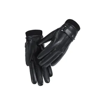 HLA Synthetic Leather, Sheep Wool, Polyamide Gloves Men's
