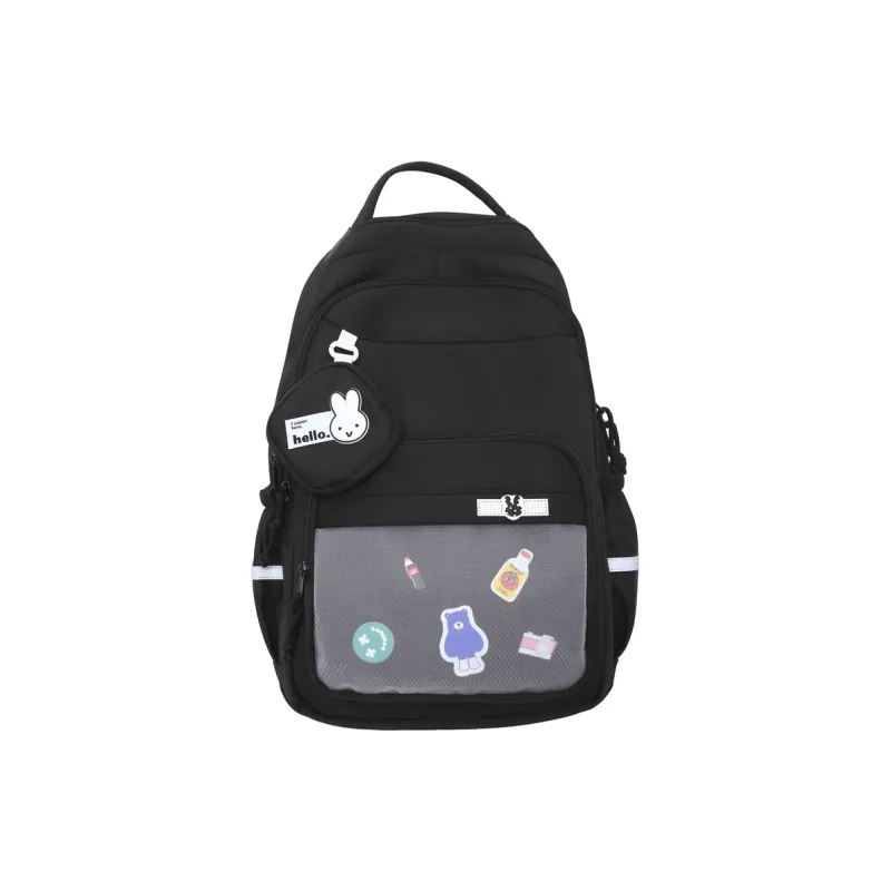 NIGEER Nylon Backpack Regular Black/Purple/Blue/Coffee-2