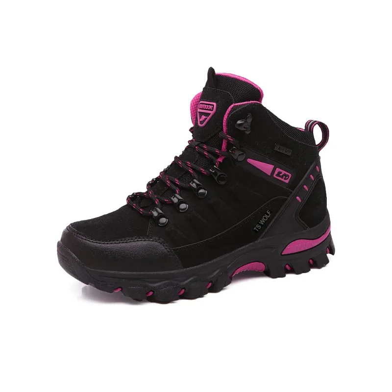 Scout Wolf Mid Top Athletic Shoes/Hiking & Trekking Shoes Unisex Black Red-2