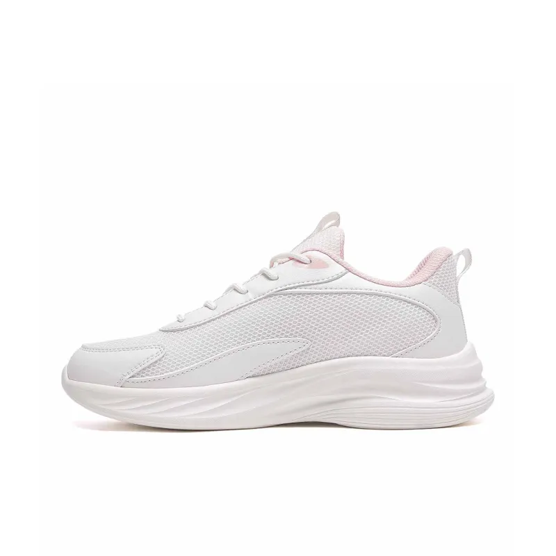 Warrior Durable Lightweight And Breathable Low Top Running Shoes Women's Beige Pink-1