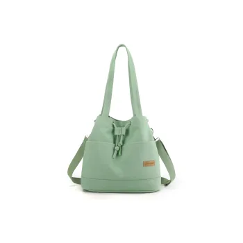 NIGEER Canvas Bag, Shoulder Bag Regular Women's Green/Coffee/Gray/Ecru/Black