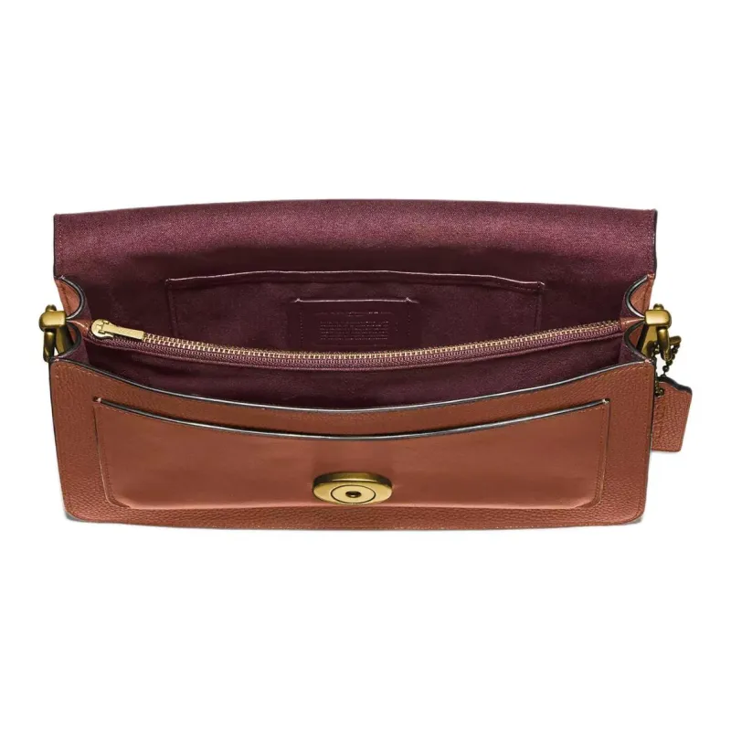 COACH Tabby Cow Leather God Of Wine Bag, Shoulder Bag, Crossbody Bag Medium Size Women's Brown-3