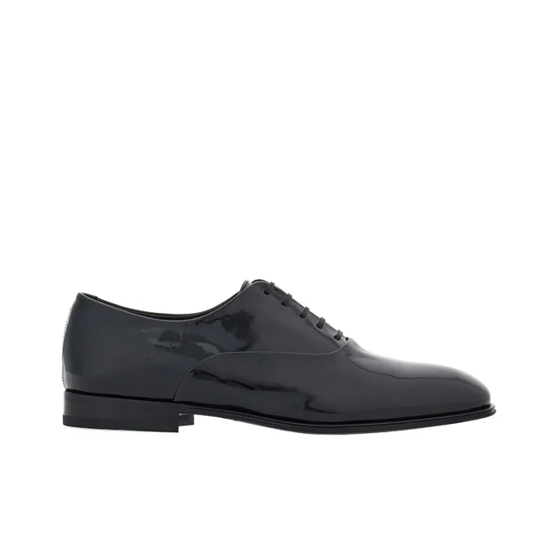 FERRAGAMO Patent-finish Oxford Shoes-1